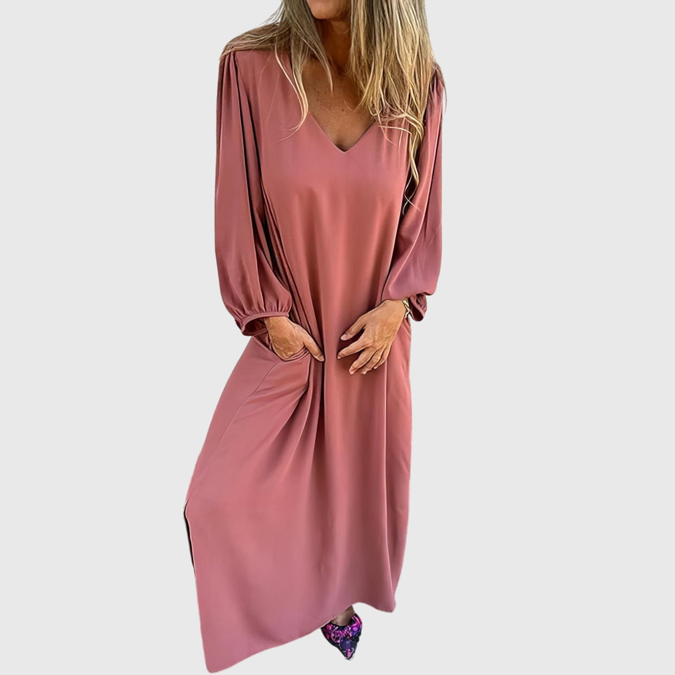 Carol |Long Boho Dress with Pockets