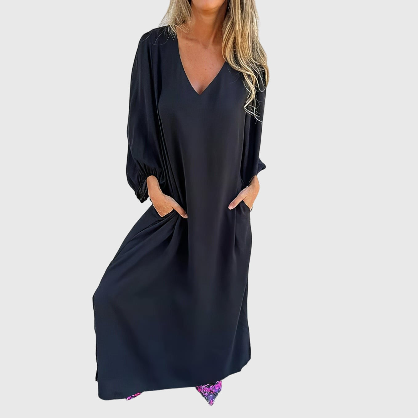 Carol |Long Boho Dress with Pockets