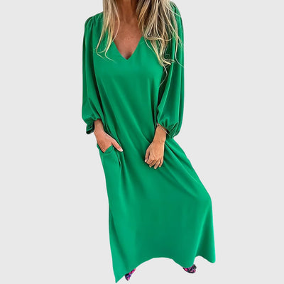 Carol |Long Boho Dress with Pockets