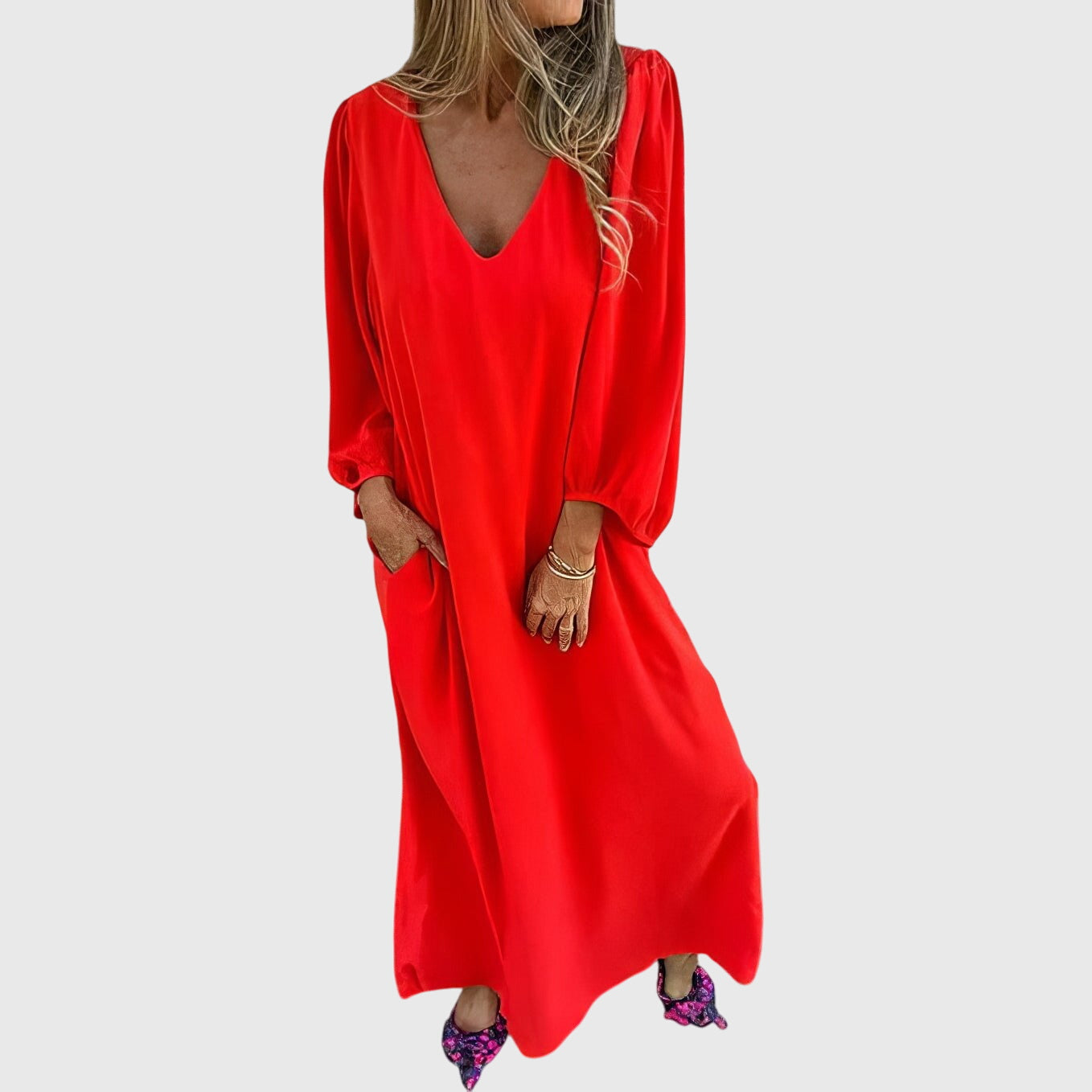 Carol |Long Boho Dress with Pockets