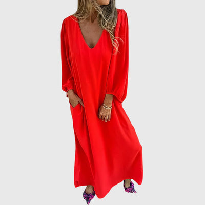 Carol |Long Boho Dress with Pockets